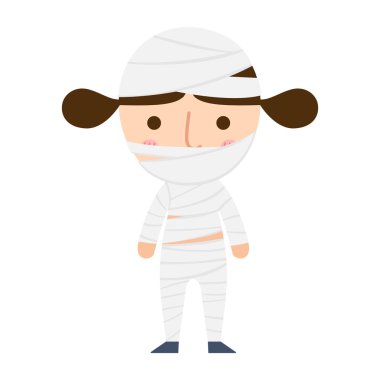 Cadılar Bayramı anne kız vektör