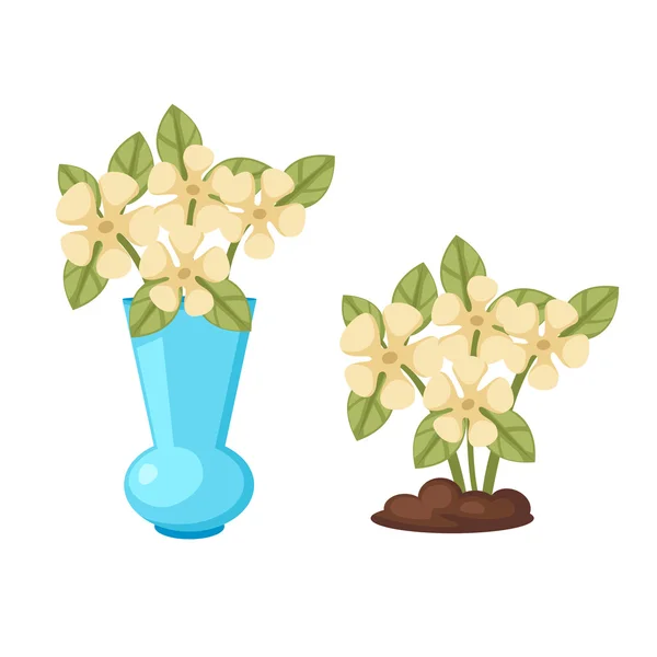 Çiçek vazo vektör — Stok Vektör