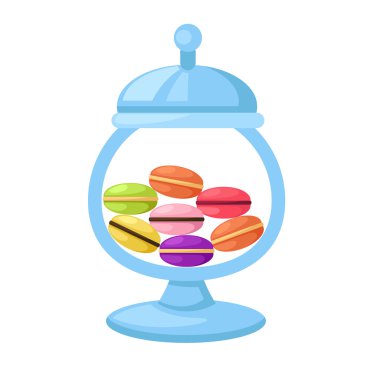 macarons cam kavanozda