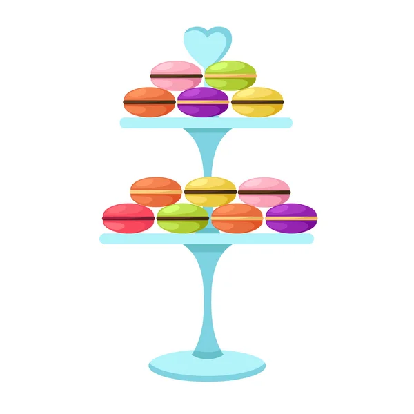 Ilustración vector macarons — Vector de stock