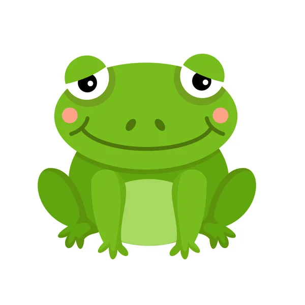 Ilustrace žába izolovaných na bílém pozadí — Stockový vektor