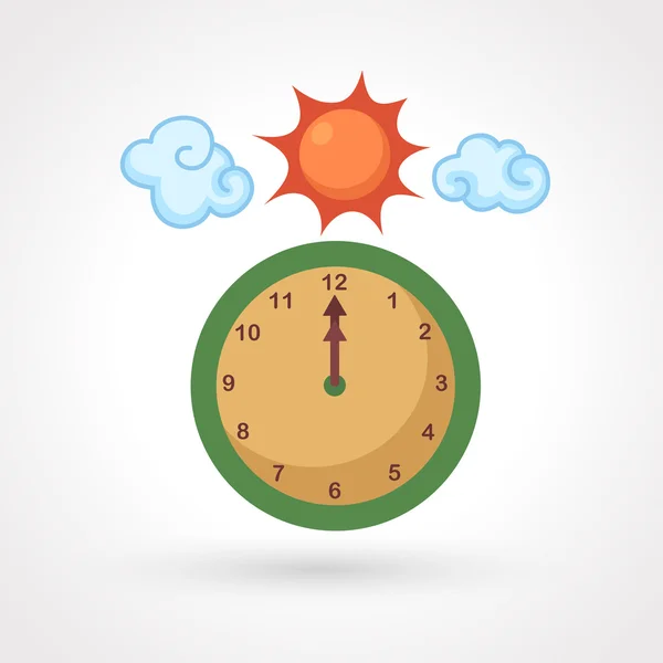 Icono del reloj despertador — Vector de stock