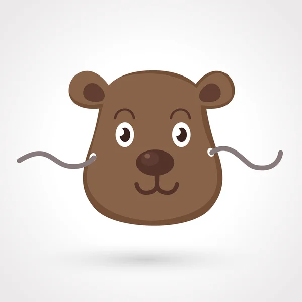 Bear mask vector — Stock Vector