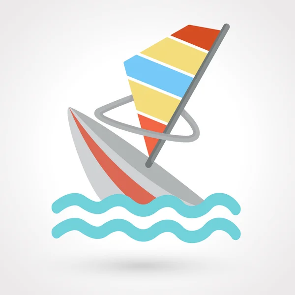 Sailing boat icon — Stock Vector