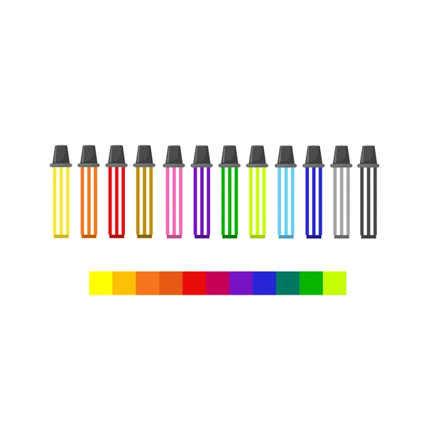 Renkli kalem vektör — Stok Vektör
