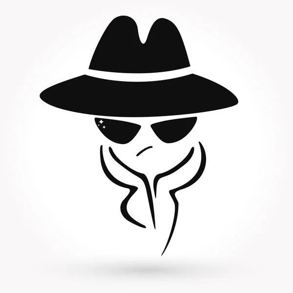 Detective pictogram vector — Stockvector