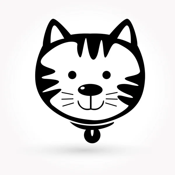 Icono vector gato y animal — Vector de stock