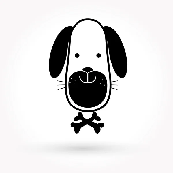 Hund vektor ikonen och djur illustration — Stock vektor