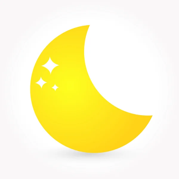 Moon icon vector — Stock Vector