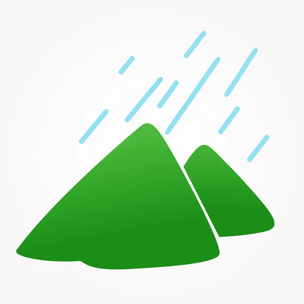 Montaña icono vector — Vector de stock