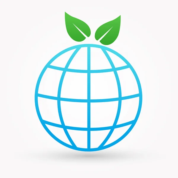 Ikone für Ökologie, Natur und Umwelt — Stockvektor