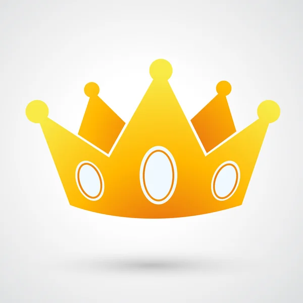 Gold royal crown.vector — Stock vektor