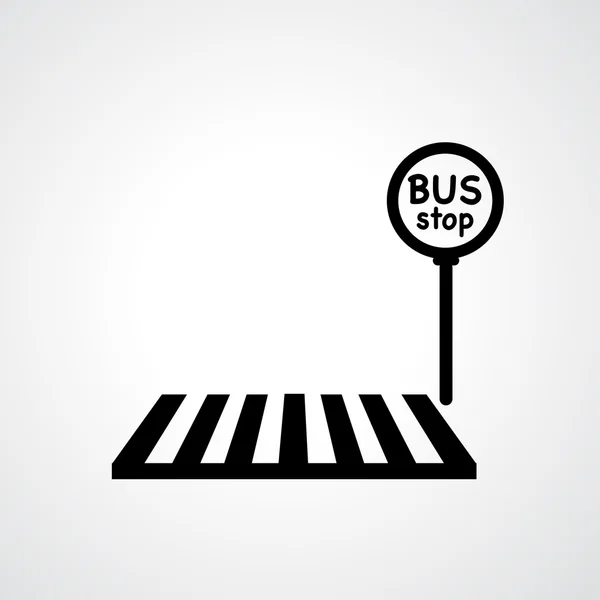 Bus stop icon — Stock Vector