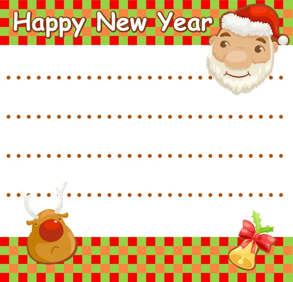 幸せな新年カード ベクトル — ストックベクタ