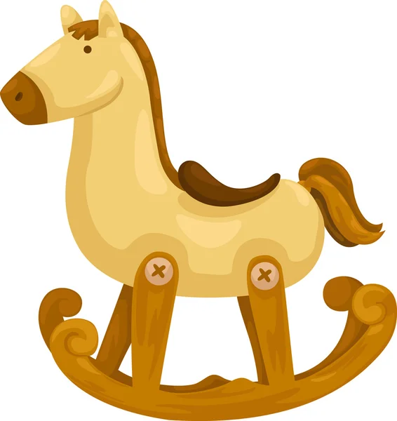 Rocking horse vector — Stock Vector