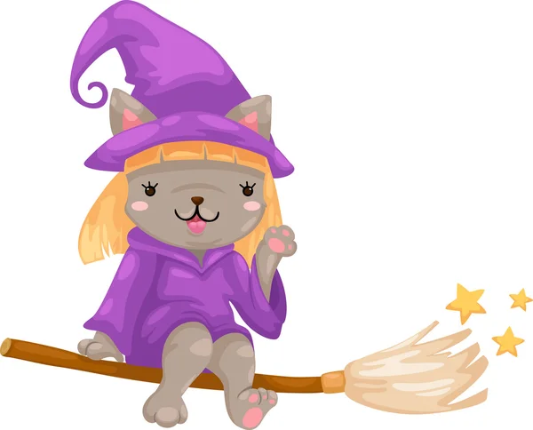 Halloween witch vector — Stock Vector