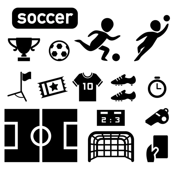 Geïsoleerde voetbal voetbal speler pictogram — Stockvector