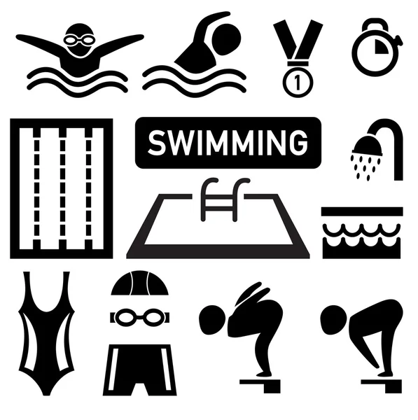 Isolated swimming icon illustration — Stock Vector