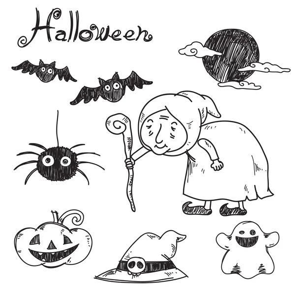 Halloween.vector çizilmiş — Stok Vektör
