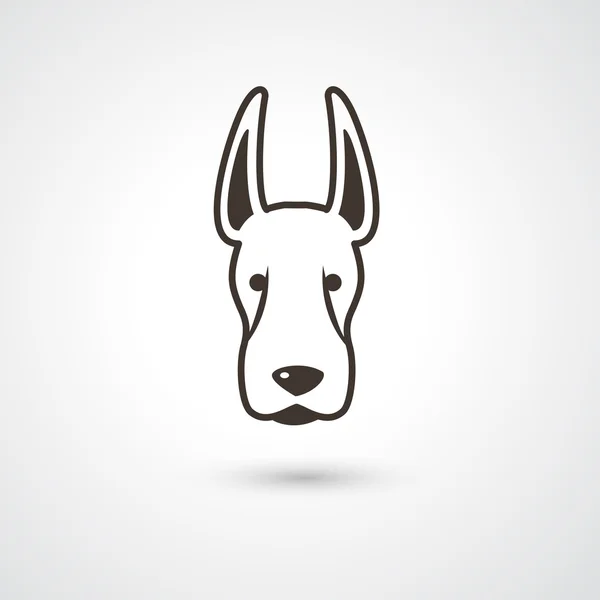 犬のアイコン ベクトル — ストックベクタ