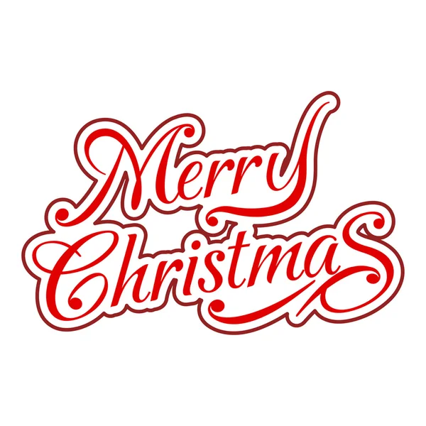 Merry christmas typography vector icon — Stock Vector