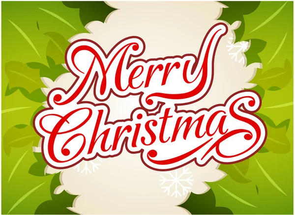 Merry christmas typography background vector icon — Stock Vector