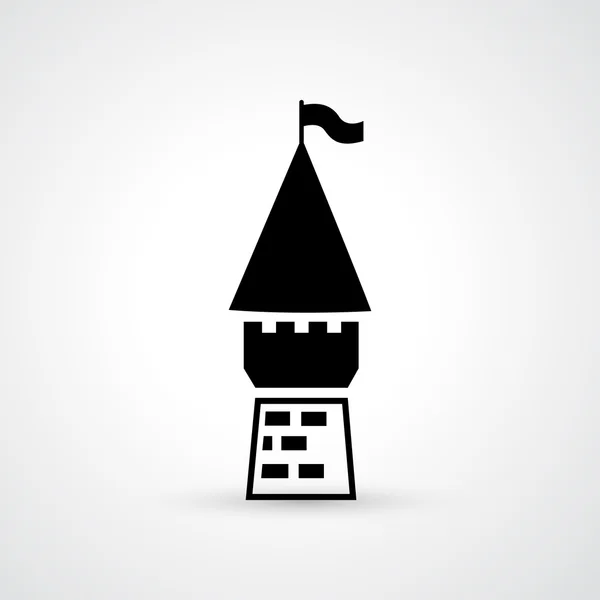 Castillo icono vector — Archivo Imágenes Vectoriales