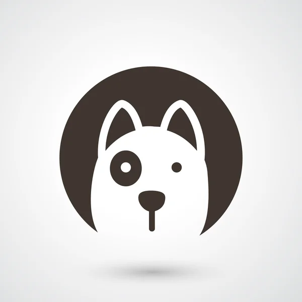 Vetor ícone cão — Vetor de Stock