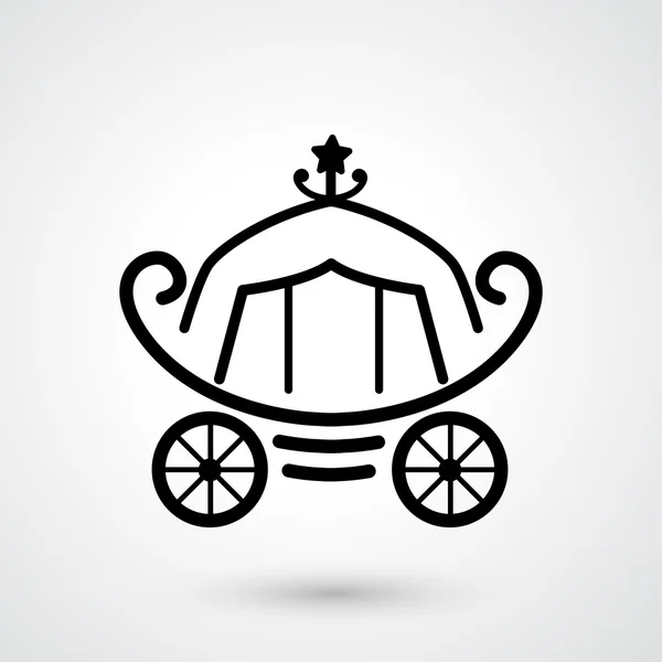 Carro icono vector — Archivo Imágenes Vectoriales