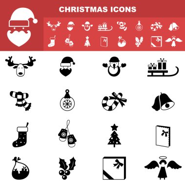 vektör Christmas Icons