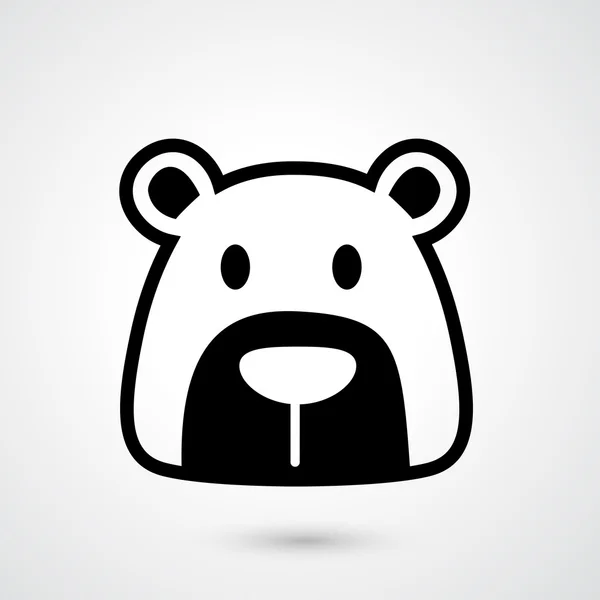 Vetor de ícone de urso — Vetor de Stock