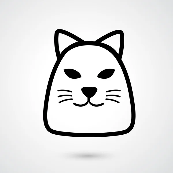 Cat vector icono — Vector de stock