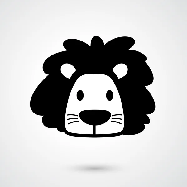 Lion ikonen vektor — Stock vektor