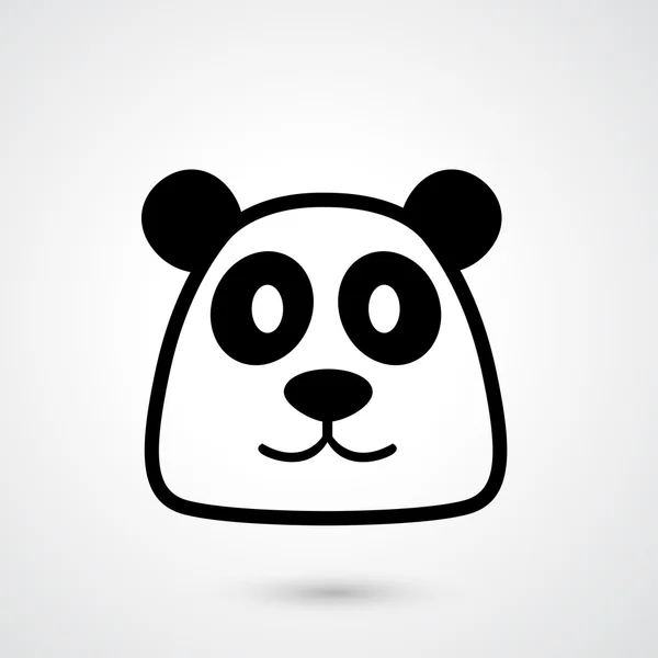 Panda icône vecteur — Image vectorielle