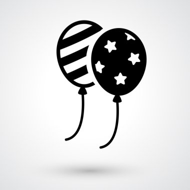 Balonlar simge vektör