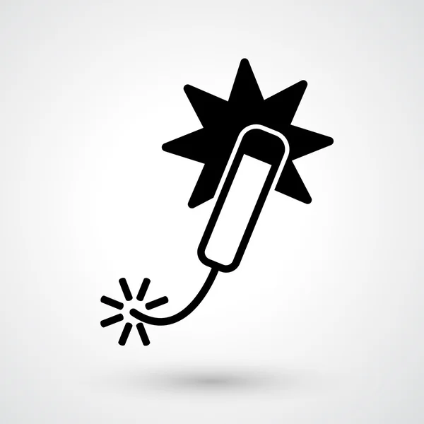 Firecracker icono vector — Vector de stock