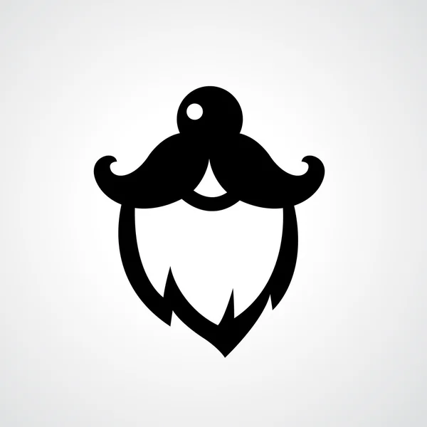 Beard icon vector — Stock Vector