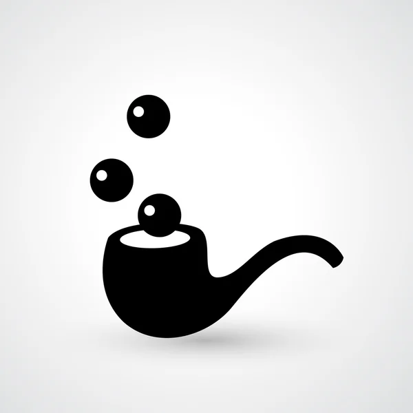 Pipe fumer icône vecteur — Image vectorielle