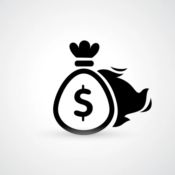Vecteur icône sac d'argent — Image vectorielle