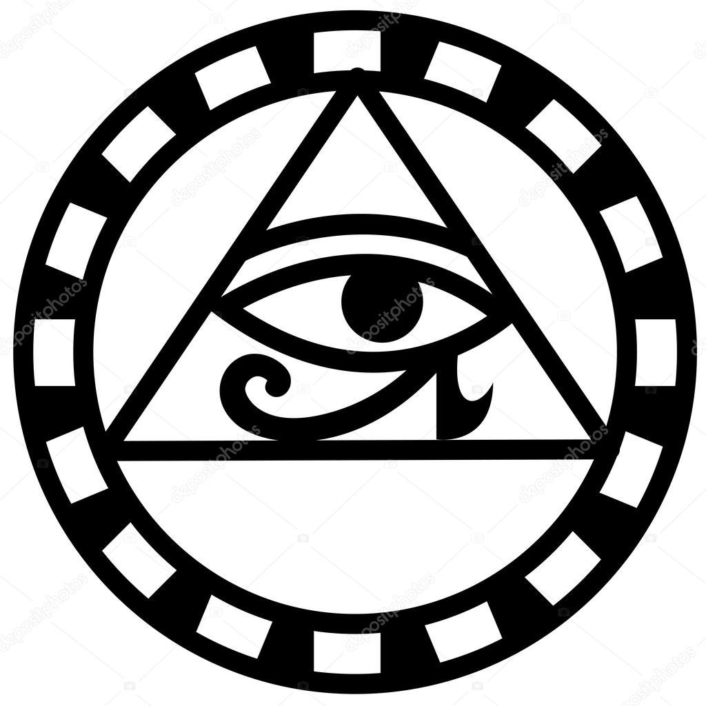 Egyptian Eye Of Horus Icon Vector — Stock Vector © Jehsomwang 63630795