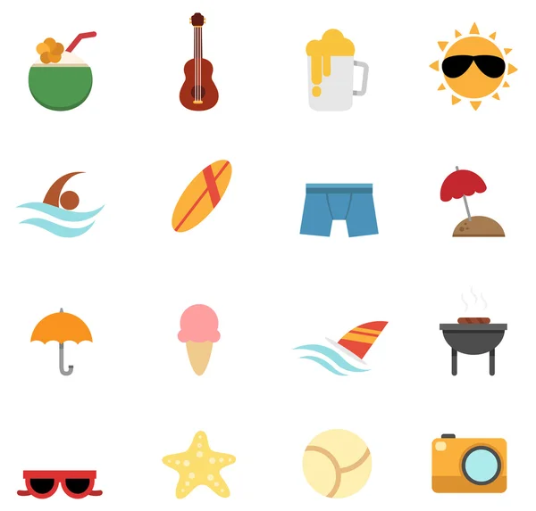 Verano icono vector — Archivo Imágenes Vectoriales