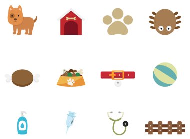 köpek simge vektör