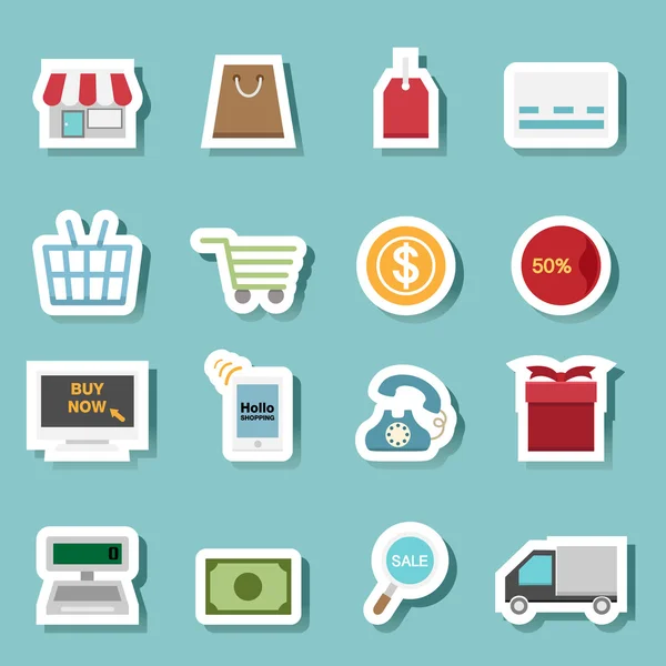 Shopping icon vector — Stock Vector