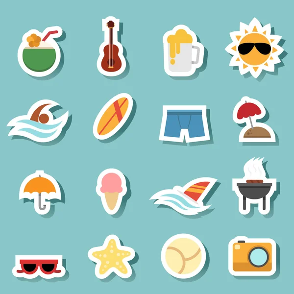 Zomer pictogram vector — Stockvector