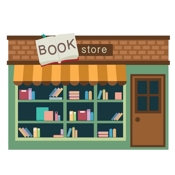 Buchhandlung Vektor — Stockvektor