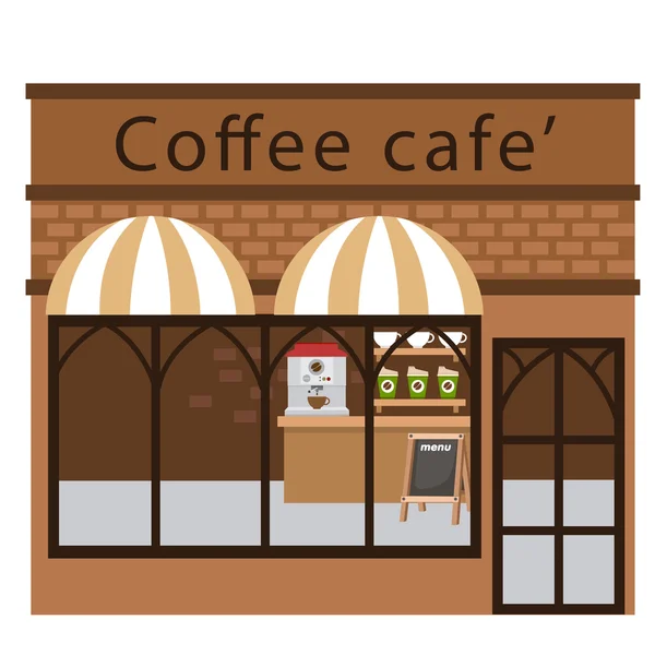 Café restaurante vector — Vector de stock