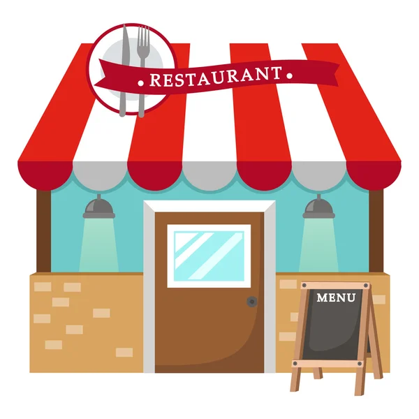 Restaurante vector — Vector de stock