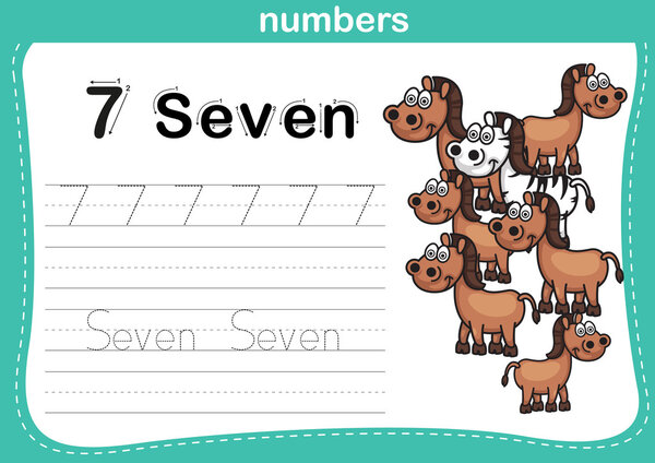 Соединяя точки и распечатываемые номера упражнения с прекрасным мультфильмом
