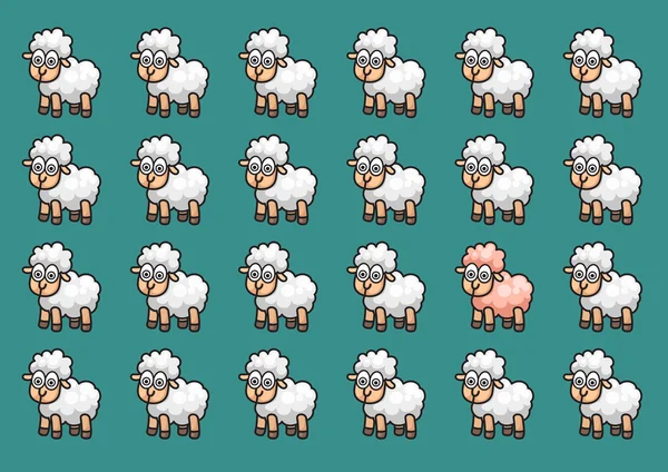 Wallpaper sheep background — Stock Vector