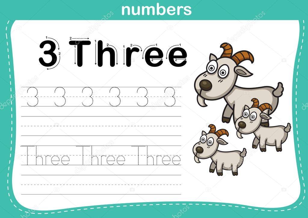 Connecting dot and printable numbers exercise with lovely cartoon